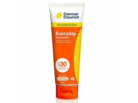 CANCER COUNCIL EVERYDAY SPF30+ 250ML TUBE