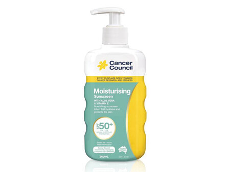 Cancer Council Moisturising Sunscreen SPF50+ 200mL