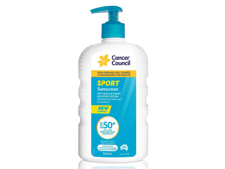 Cancer Council Sport Dry Touch Lot SPF50+ 500mL