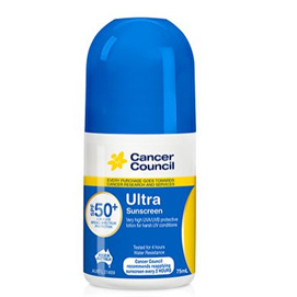 CANCER COUNCIL ULTRA ROLL ON SUNSCREEN SPF 50+ 75ML