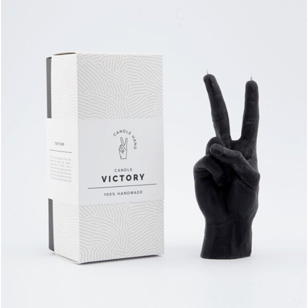 Candle Hand Victory Black