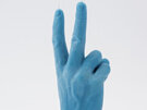 Candle Hand Victory Blue