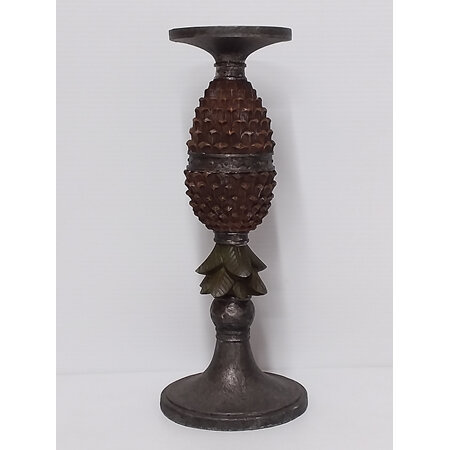 Candle Holder Single Pinecone Large 3056