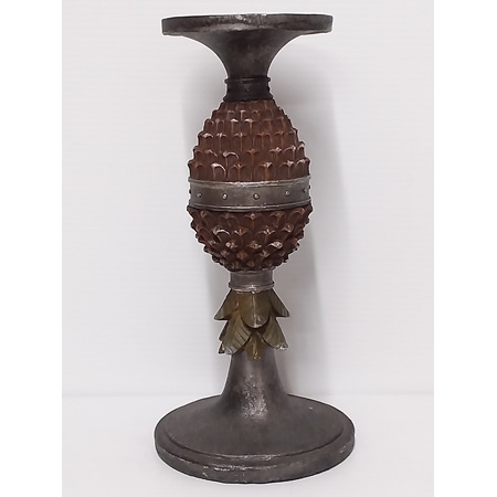 Candle Holder Single Pinecone Small  3055