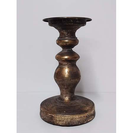 Candle Stand Antique Gold 3840