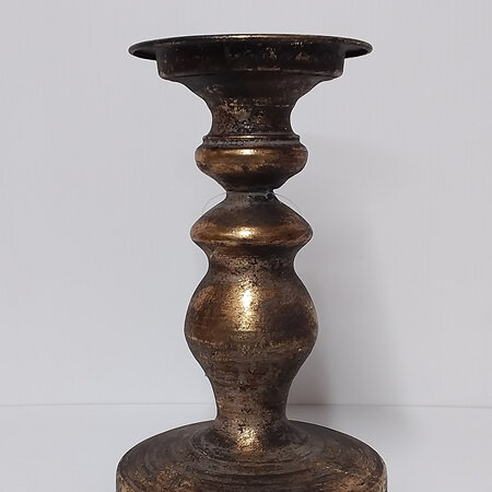 Candle Stand Antique Gold 3840