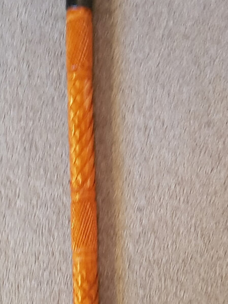 Cane 25 - Split Black and Golden Yellow Cane
