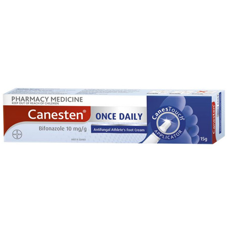 Canesten Once Daily Anti-fungal Athlete's Foot Cream with CanesTouch Applicator 15g