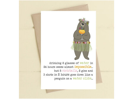 Card 8 Glasses of Water