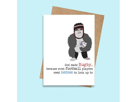 Card - God made Rugby