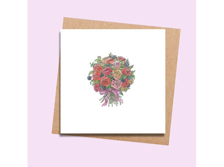 Card - Rose Bouquet