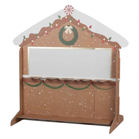 Cardboard Christmas drinks & treats stand