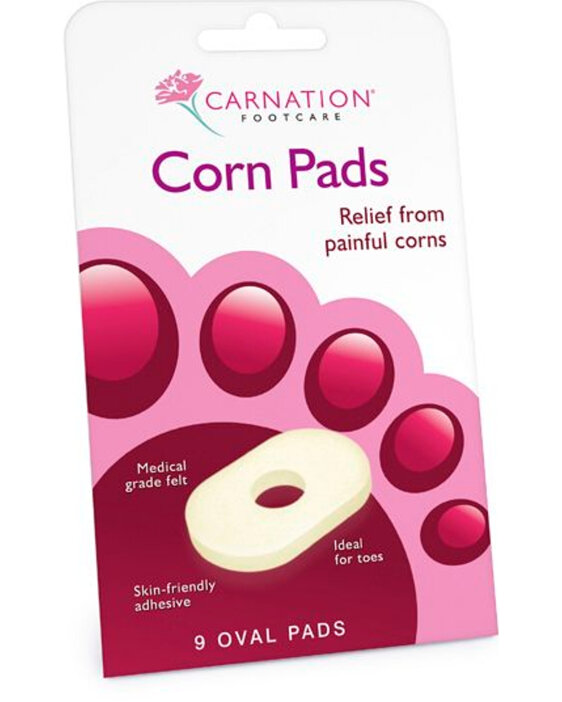 Carnation Foot Corn Pads Oval 9pk