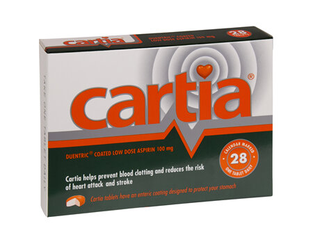 Cartia low dose aspirin Tablets 28s