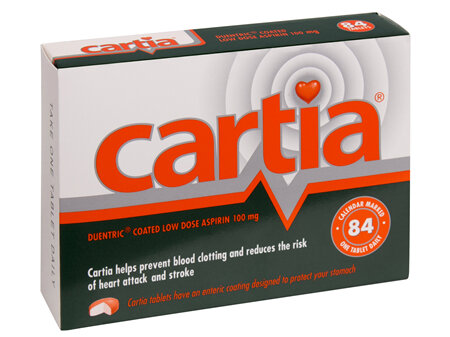 Cartia low dose aspirin Tablets 84s