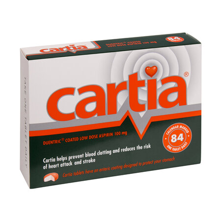 Cartia low dose aspirin Tablets 84s