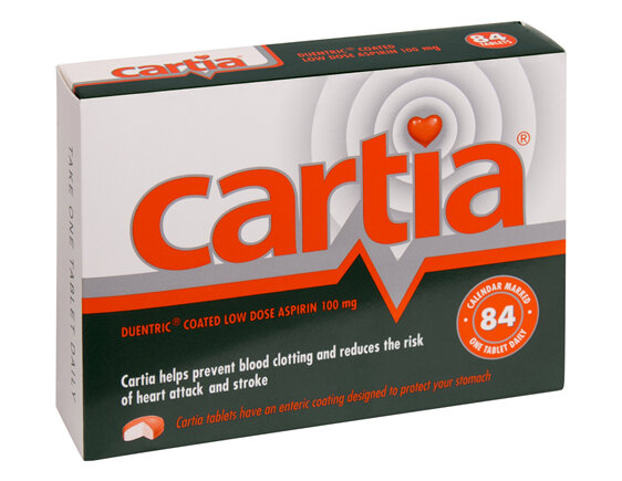 Cartia low dose aspirin Tablets 84s