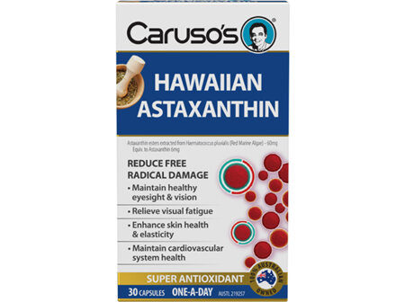 Caruso's Hawaiian Astaxanthin 30 Capsules