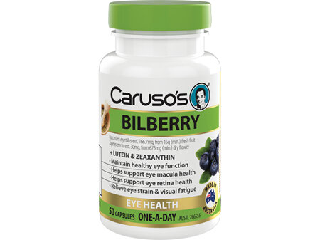 Caruso's Herb Bilberry Capsules 50