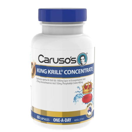 CARUSOS KING KRILL ODOURLESS CONCENTRATE 60 CAPSULES