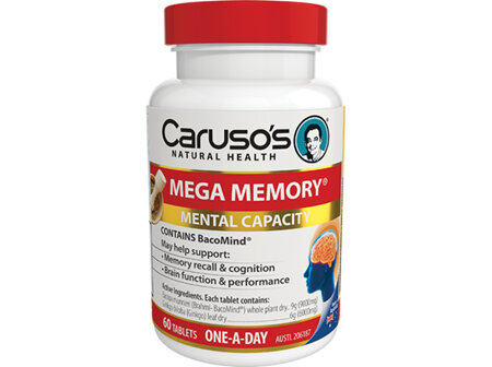 Caruso's Mega Memory 60 Tablets