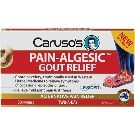 Caruso's Pain-Algesic Gout Relief 30 Capsules