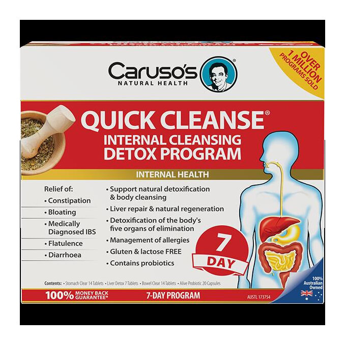 CARUSOS QUICK CLEANSE 7DAY DETOX PROG