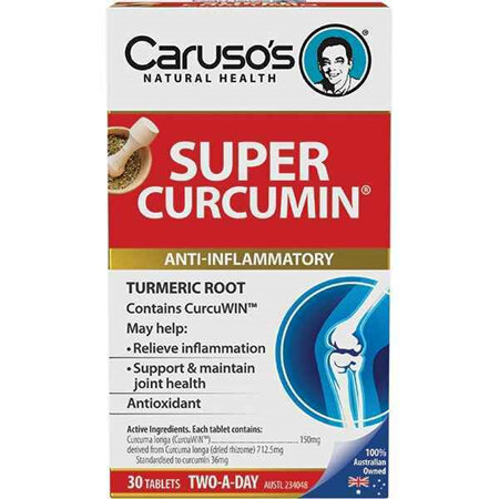 CARUSO's Super Curcumin Arthritis Relief 30 Tablets