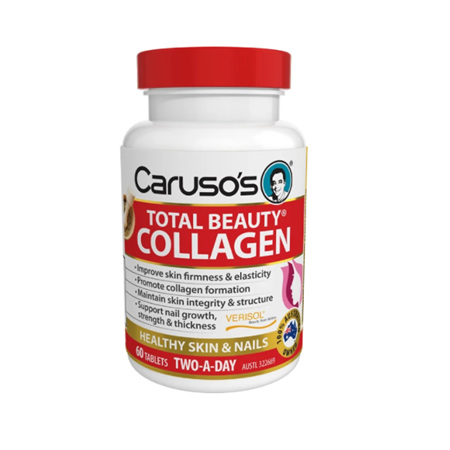 CARUSO's TOTAL BEAUTY COLLAGEN 60 TABLETS