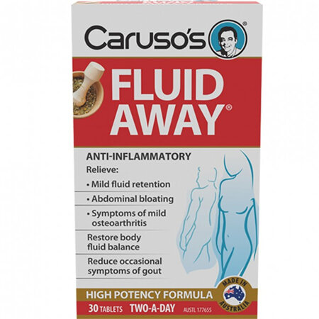 CARUSO's TOTALLY NATURAL FLUID AWAY 30 TABLETS