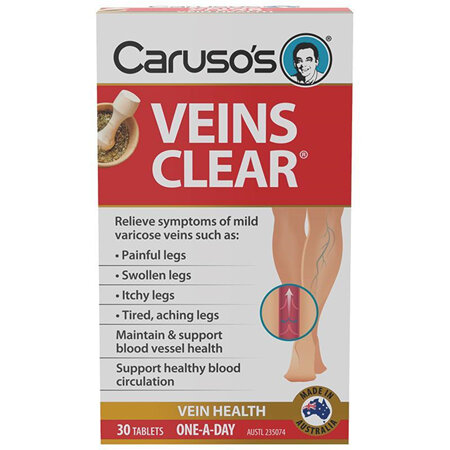 CARUSO's VEINS CLEAR 30 TABLETS