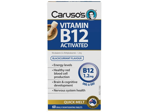 Caruso's Vitamin B12 Activated 1200Mcg 60 Melt