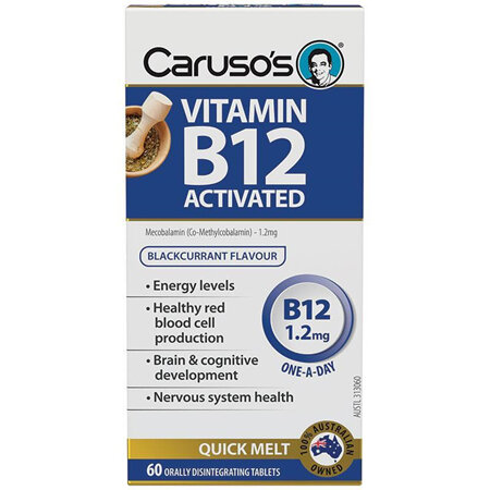 CARUSO's Vitamin B12 Activated 1200Mcg 60 Tab