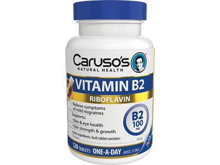 Caruso's Vitamin B2 100Mg 120 Tablets
