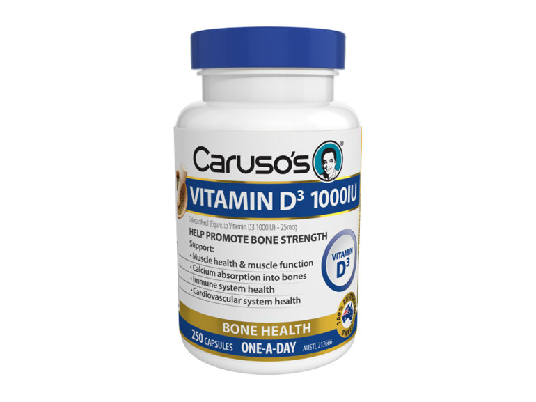 Caruso's Vitamin D3 1000Iu 250 Capsules