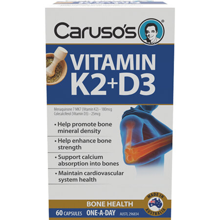 Caruso's Vitamin K2+D3 60 Capsules