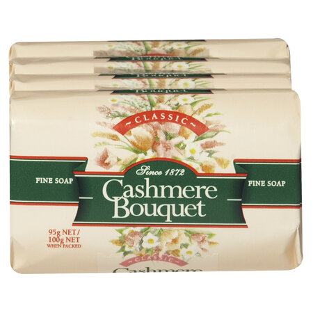 Cashmere Bouquet Fine Soap Bar Classic 4x100G Pack