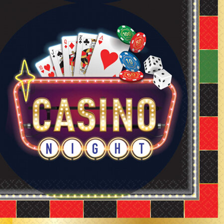 Casino napkin - 16 pack