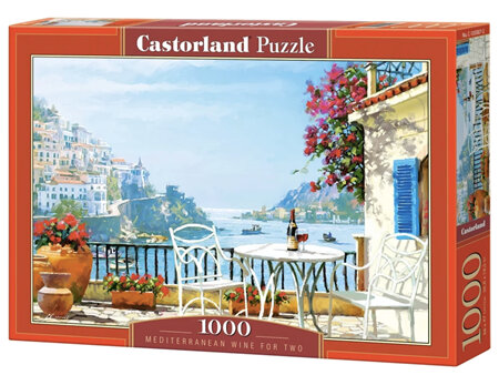 Castorland 1000 Piece Jigsaw Puzzle Mediterranean Wine for Two