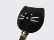 Cat Cup with Matching Teaspoon - Black