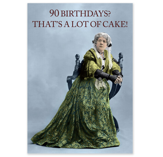 Cath Tate - 90 Birthdays - 90th Birthday Card