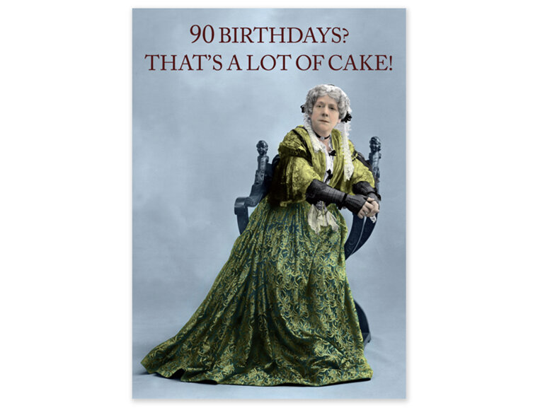 Cath Tate - 90 Birthdays - 90th Birthday Card