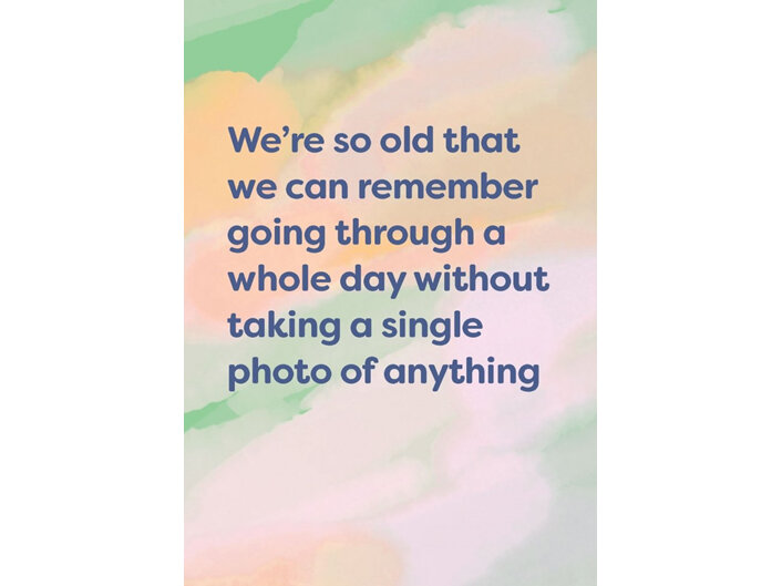 Cath Tate - A Day Without Taking A Photo Humour Card