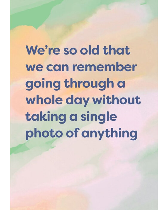 Cath Tate - A Day Without Taking A Photo Humour Card