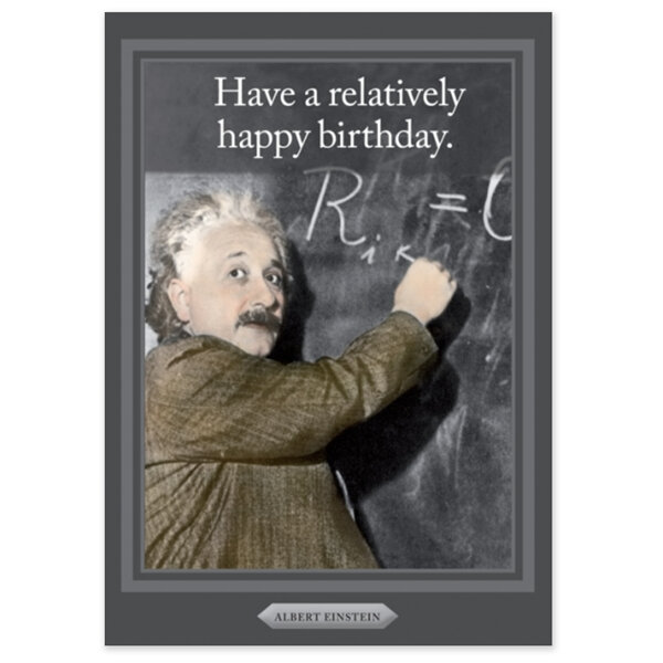 Cath Tate Card Albert Einstein Relative Birthday