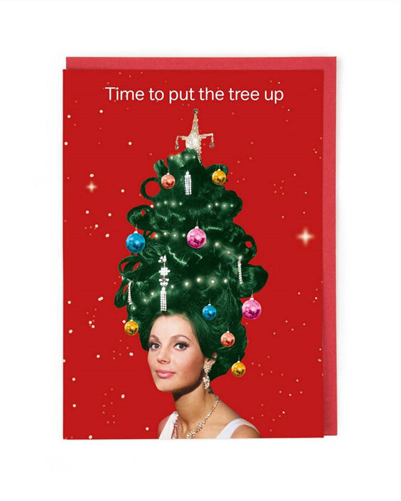 Cath Tate Christmas Card Put the Tree Up