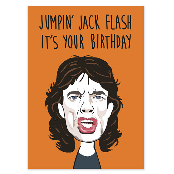 Cath Tate - Jumping Jack Flash It's Your Birthday - Card