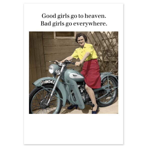 Cath Tate Photocaptions Card Good Girls