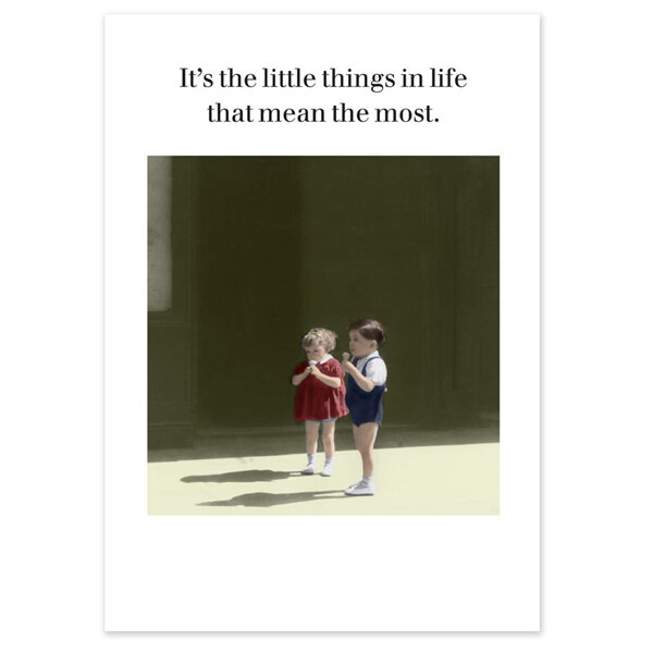 Cath Tate Photocaptions Card The Little Things in Life