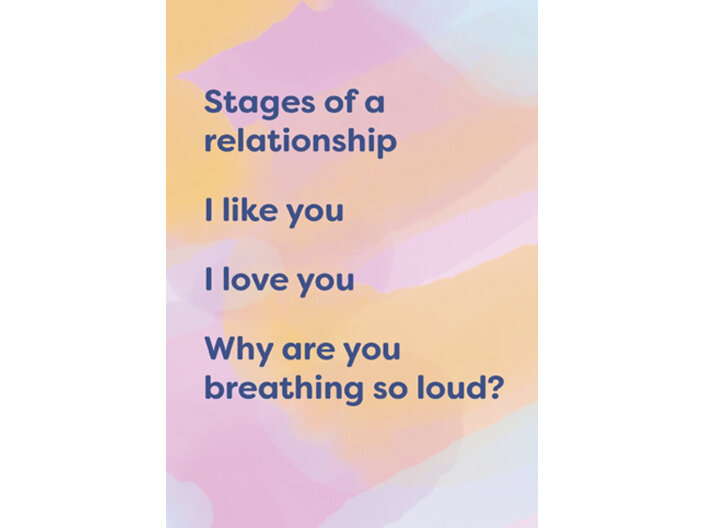 Cath Tate - Stages Of A Relationship - Humour Card